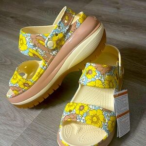 Sunflower croc sandals